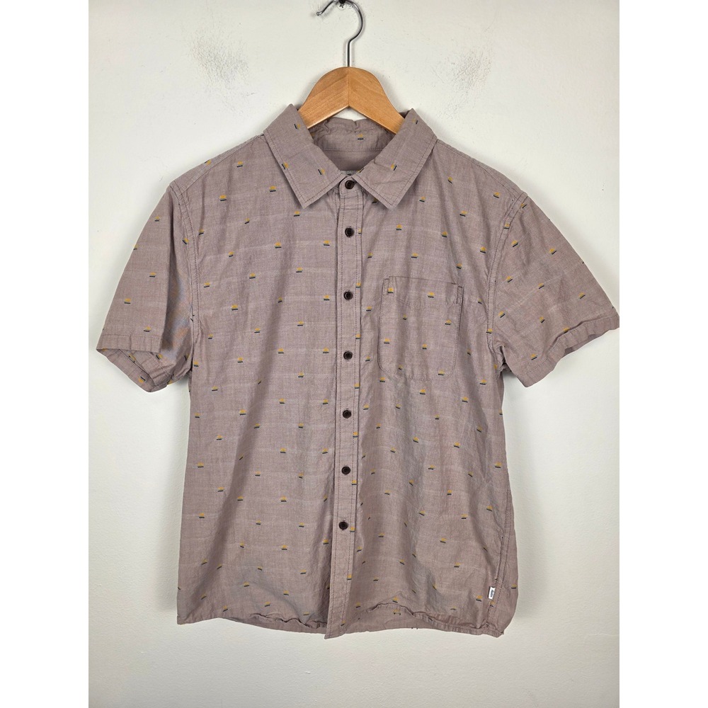 Katin Men's Short Sleeve Button Up Shirt Sun Print Size Medium‎